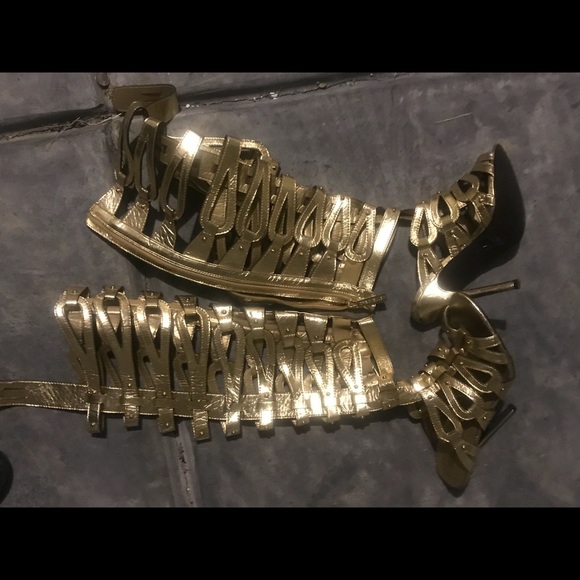Thigh high gladiator heels - Picture 2 of 5